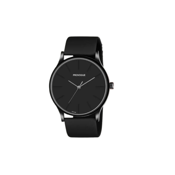 PROVOGUE Analog Watch - For Men PV-BK102-Black Silicone Strap Black