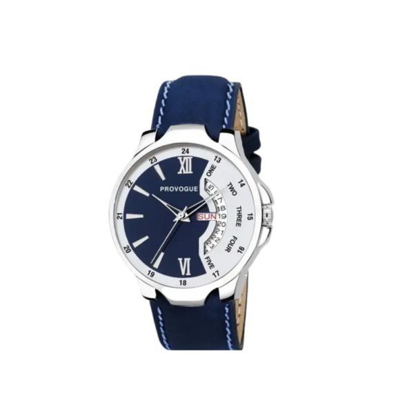 Day and Date Functioning Blue Dial Analog Watch - For Men PRVG134