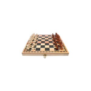HK Sport & Toys Wooden Folding Chess Set 12*12 inch || Wooden Chess Pieces || Strategy & War Board Game